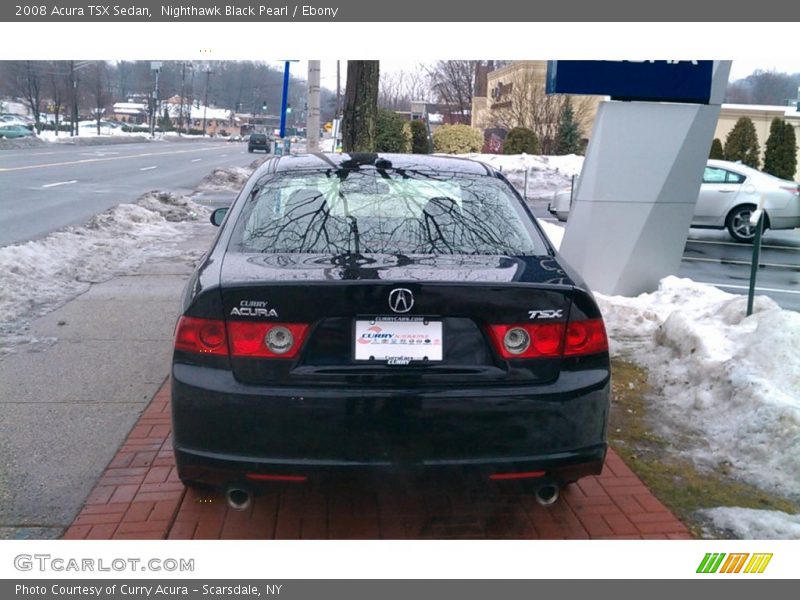 Nighthawk Black Pearl / Ebony 2008 Acura TSX Sedan