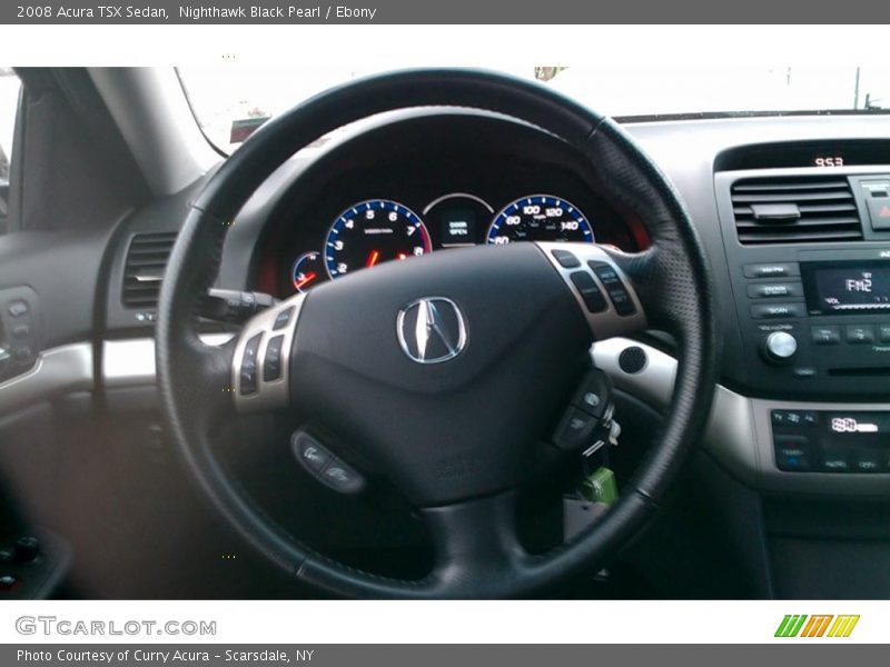 Nighthawk Black Pearl / Ebony 2008 Acura TSX Sedan