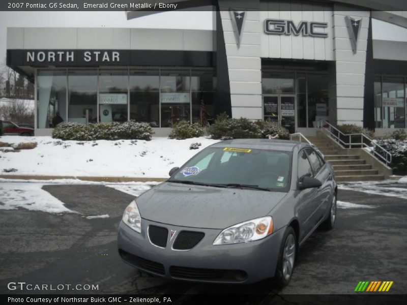 Emerald Green Metallic / Ebony 2007 Pontiac G6 Sedan