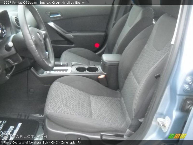 Emerald Green Metallic / Ebony 2007 Pontiac G6 Sedan