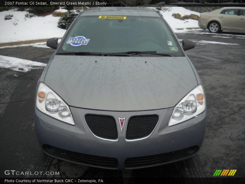 Emerald Green Metallic / Ebony 2007 Pontiac G6 Sedan