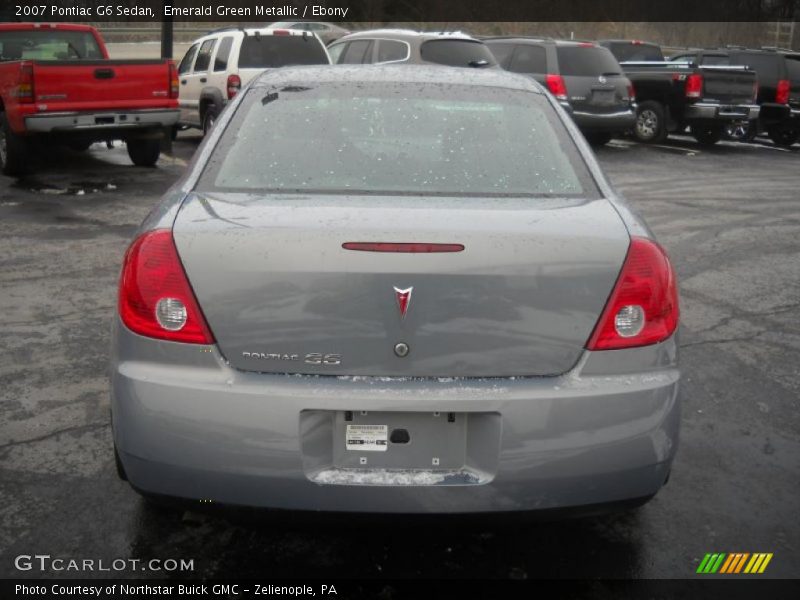 Emerald Green Metallic / Ebony 2007 Pontiac G6 Sedan