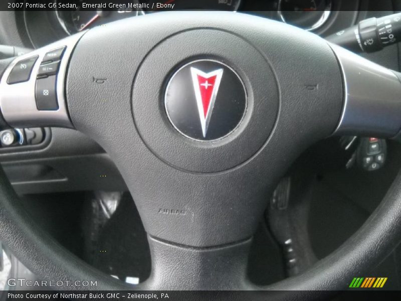 Emerald Green Metallic / Ebony 2007 Pontiac G6 Sedan