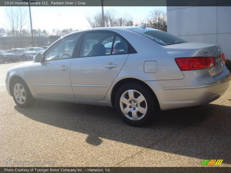 Radiant Silver / Gray 2010 Hyundai Sonata GLS