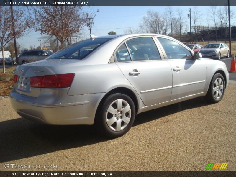 Radiant Silver / Gray 2010 Hyundai Sonata GLS