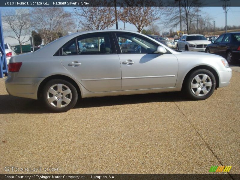 Radiant Silver / Gray 2010 Hyundai Sonata GLS