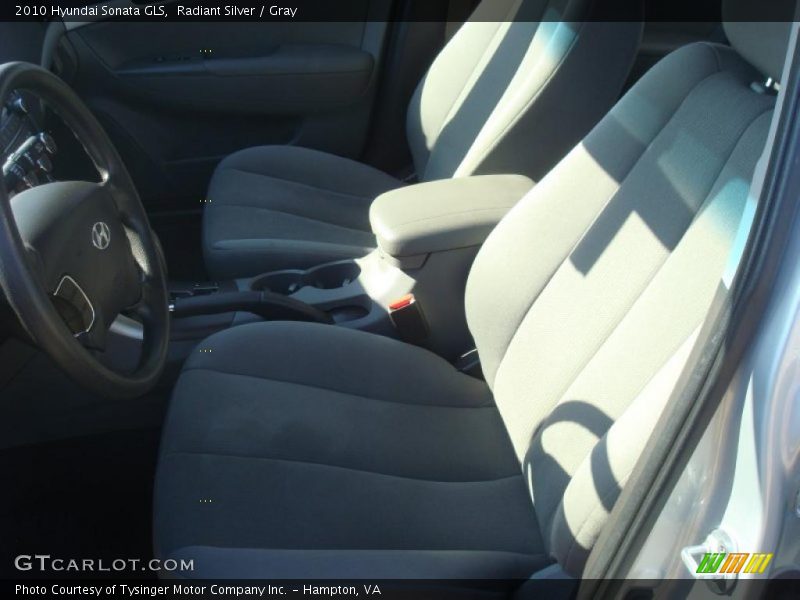Radiant Silver / Gray 2010 Hyundai Sonata GLS