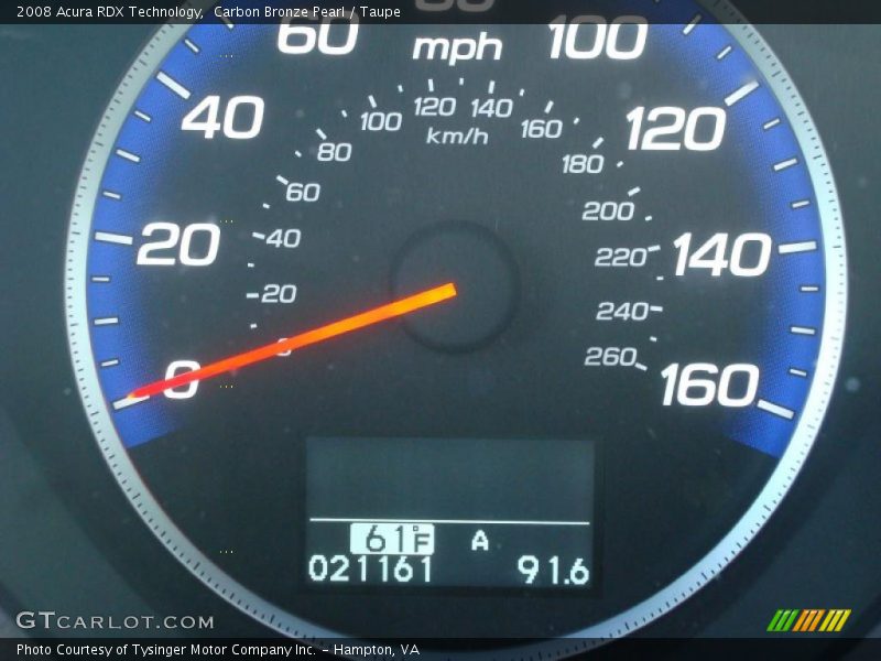 Carbon Bronze Pearl / Taupe 2008 Acura RDX Technology