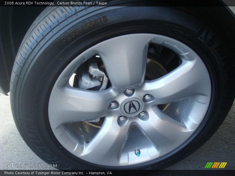 Carbon Bronze Pearl / Taupe 2008 Acura RDX Technology