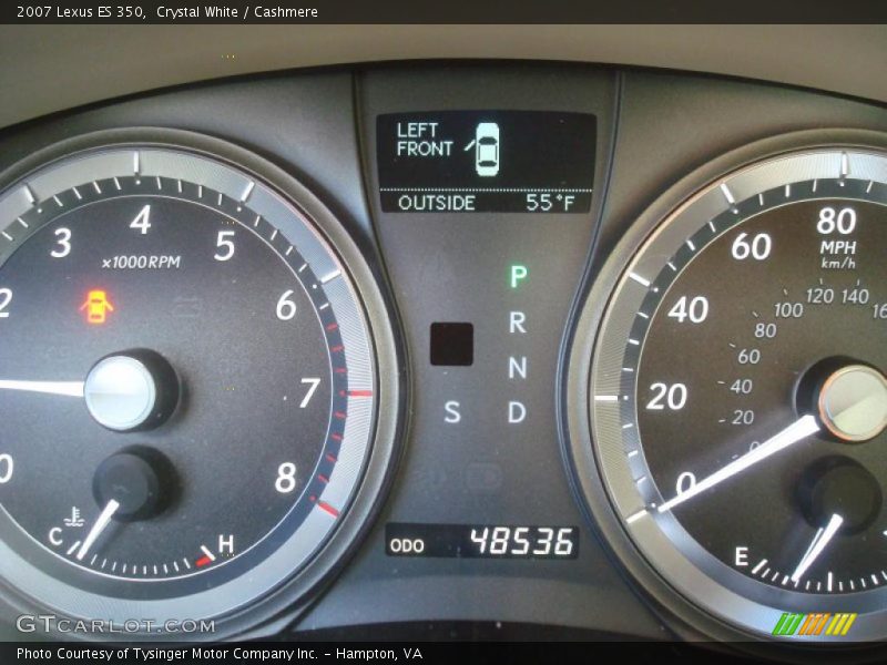 Crystal White / Cashmere 2007 Lexus ES 350