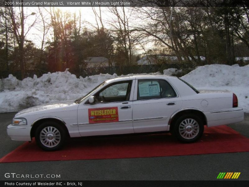 Vibrant White / Medium Light Stone 2006 Mercury Grand Marquis LS