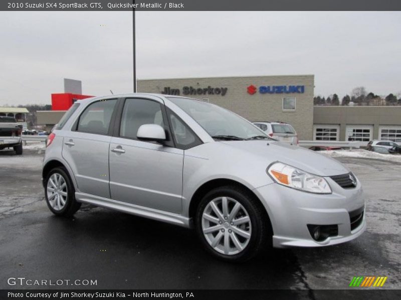 Quicksilver Metallic / Black 2010 Suzuki SX4 SportBack GTS