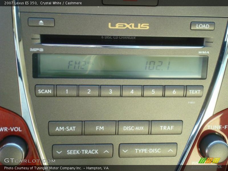 Crystal White / Cashmere 2007 Lexus ES 350