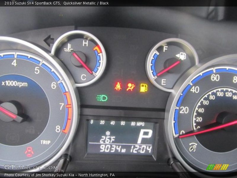 Quicksilver Metallic / Black 2010 Suzuki SX4 SportBack GTS