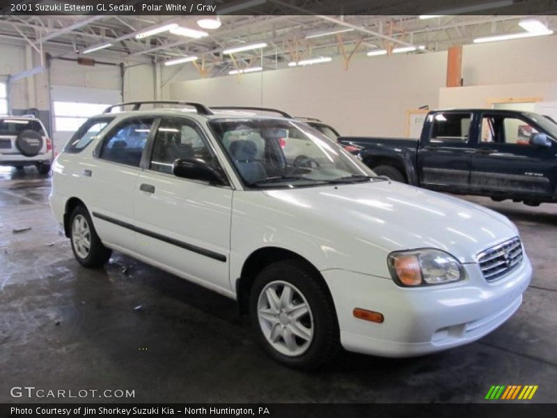 Polar White / Gray 2001 Suzuki Esteem GL Sedan