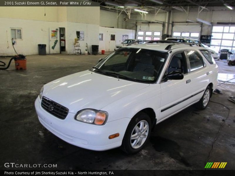 Polar White / Gray 2001 Suzuki Esteem GL Sedan