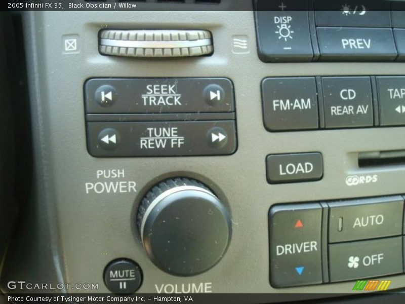 Black Obsidian / Willow 2005 Infiniti FX 35