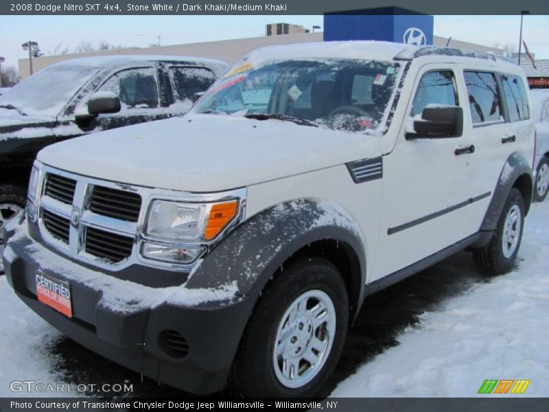 Stone White / Dark Khaki/Medium Khaki 2008 Dodge Nitro SXT 4x4