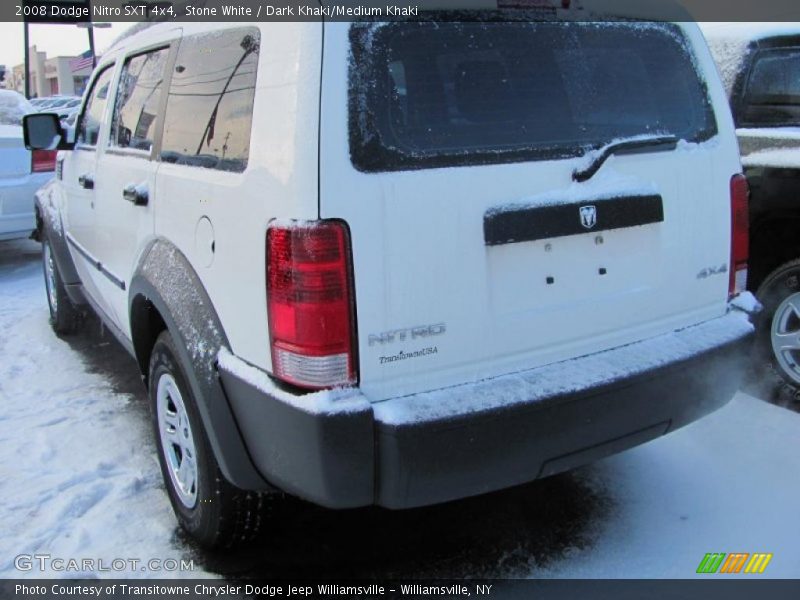 Stone White / Dark Khaki/Medium Khaki 2008 Dodge Nitro SXT 4x4
