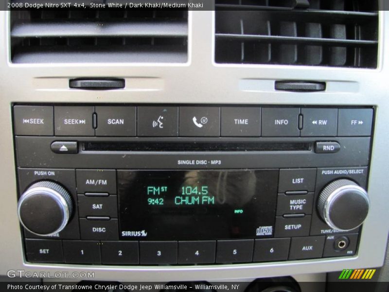 Stone White / Dark Khaki/Medium Khaki 2008 Dodge Nitro SXT 4x4