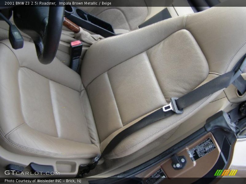  2001 Z3 2.5i Roadster Beige Interior