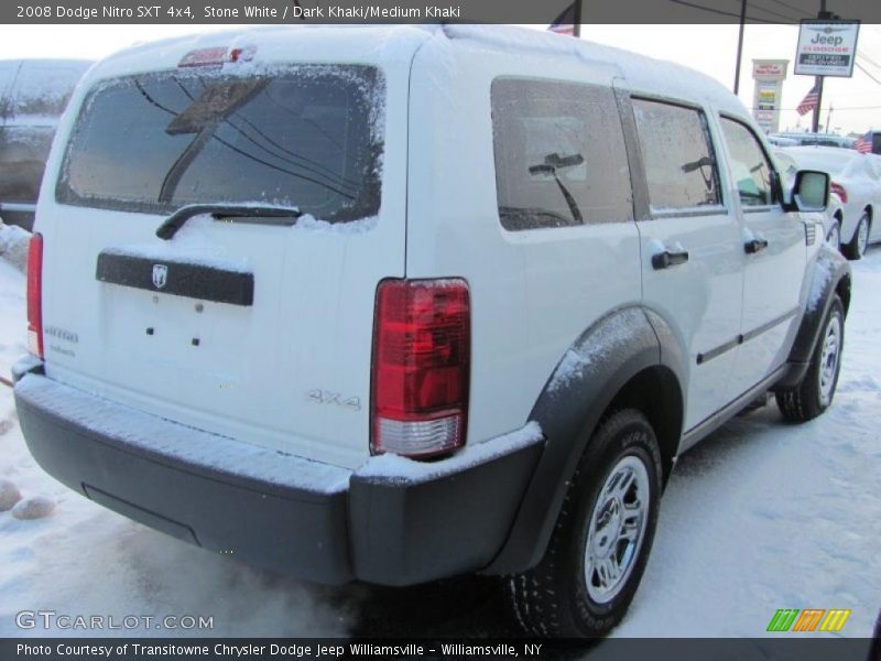 Stone White / Dark Khaki/Medium Khaki 2008 Dodge Nitro SXT 4x4