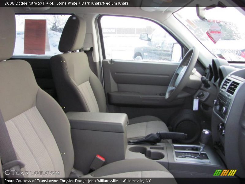 Stone White / Dark Khaki/Medium Khaki 2008 Dodge Nitro SXT 4x4