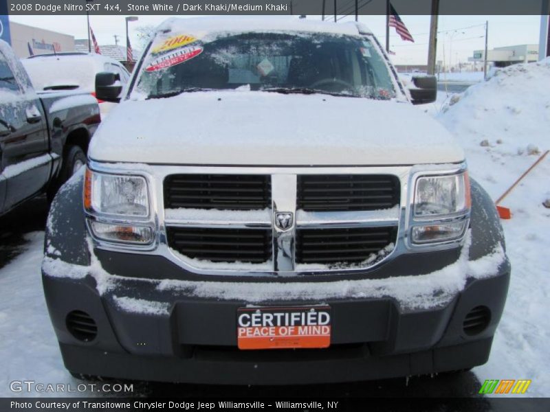 Stone White / Dark Khaki/Medium Khaki 2008 Dodge Nitro SXT 4x4