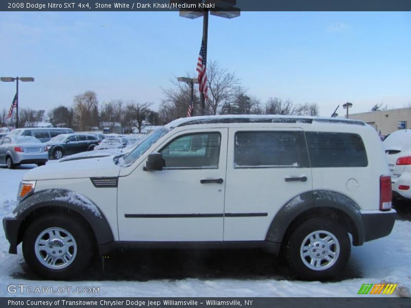 Stone White / Dark Khaki/Medium Khaki 2008 Dodge Nitro SXT 4x4