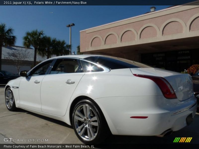 Polaris White / Parchment/Navy Blue 2011 Jaguar XJ XJL