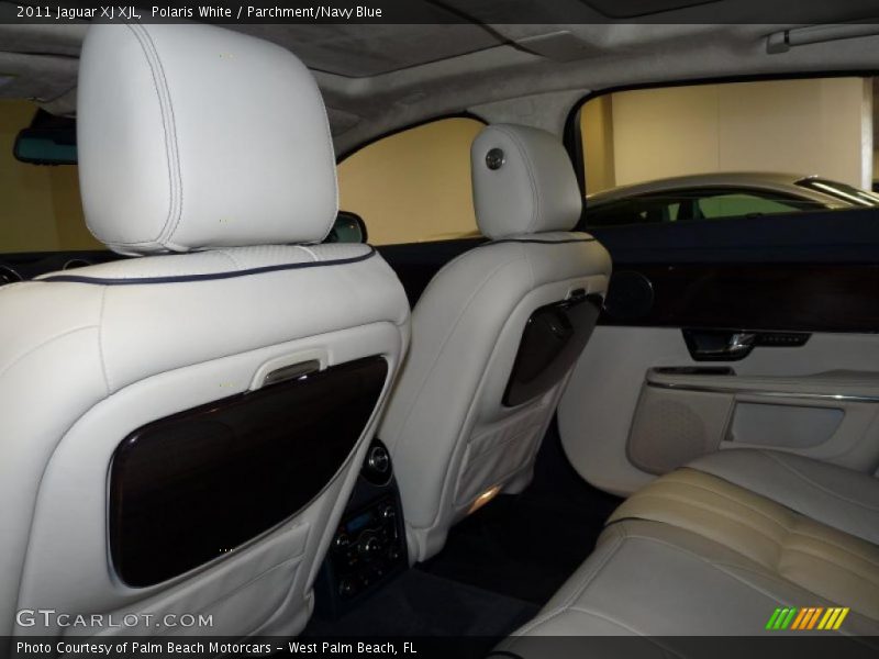 Polaris White / Parchment/Navy Blue 2011 Jaguar XJ XJL