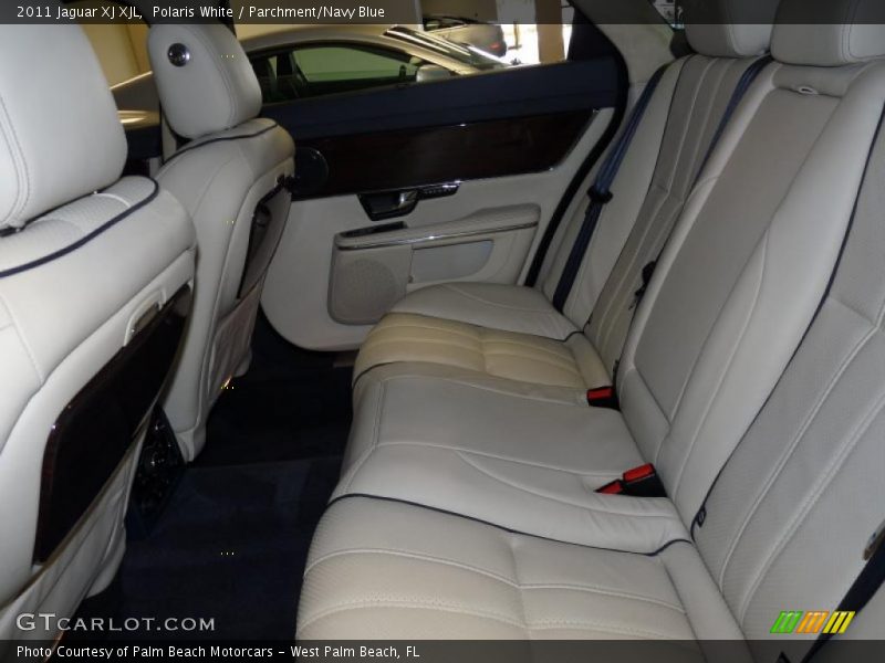 Polaris White / Parchment/Navy Blue 2011 Jaguar XJ XJL