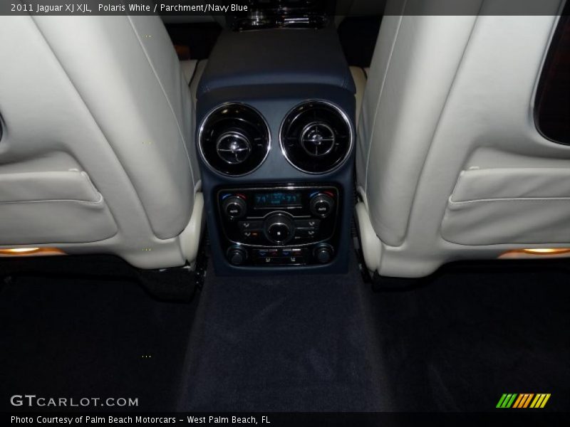 Polaris White / Parchment/Navy Blue 2011 Jaguar XJ XJL