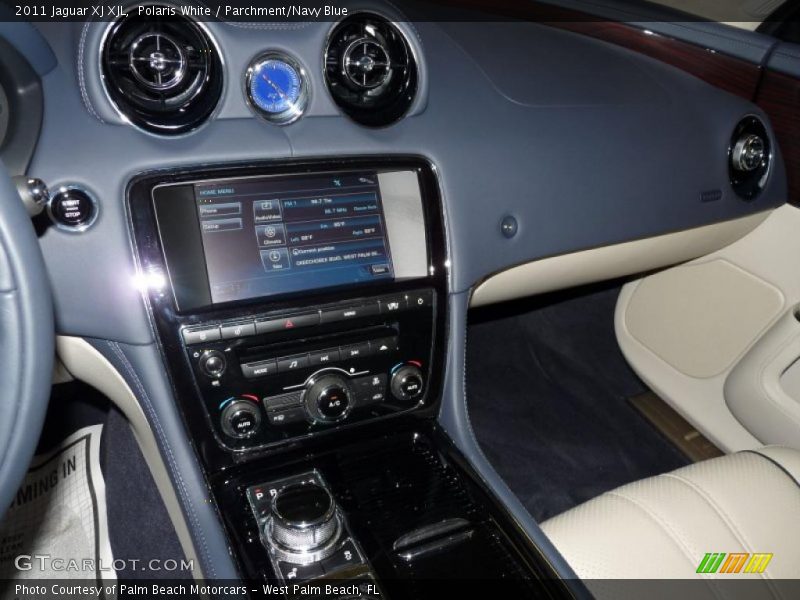 Polaris White / Parchment/Navy Blue 2011 Jaguar XJ XJL