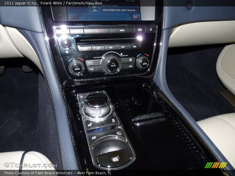 Polaris White / Parchment/Navy Blue 2011 Jaguar XJ XJL