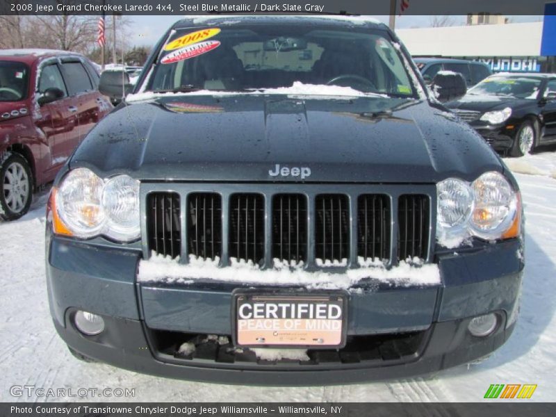 Steel Blue Metallic / Dark Slate Gray 2008 Jeep Grand Cherokee Laredo 4x4