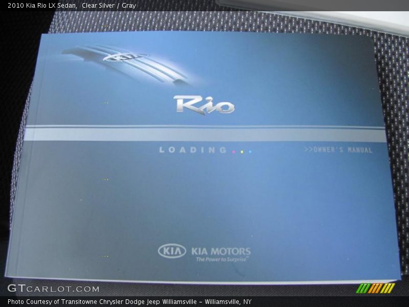 Clear Silver / Gray 2010 Kia Rio LX Sedan