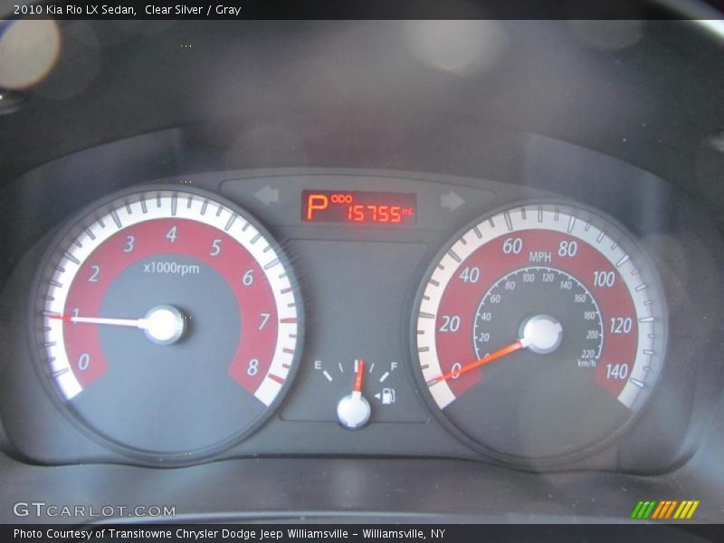  2010 Rio LX Sedan LX Sedan Gauges
