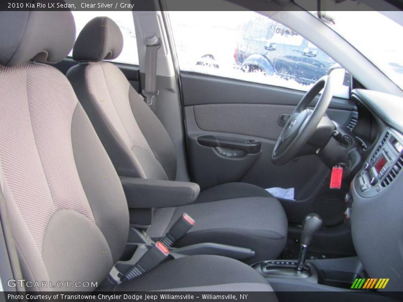 Clear Silver / Gray 2010 Kia Rio LX Sedan