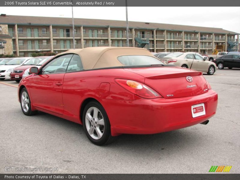 Absolutely Red / Ivory 2006 Toyota Solara SLE V6 Convertible