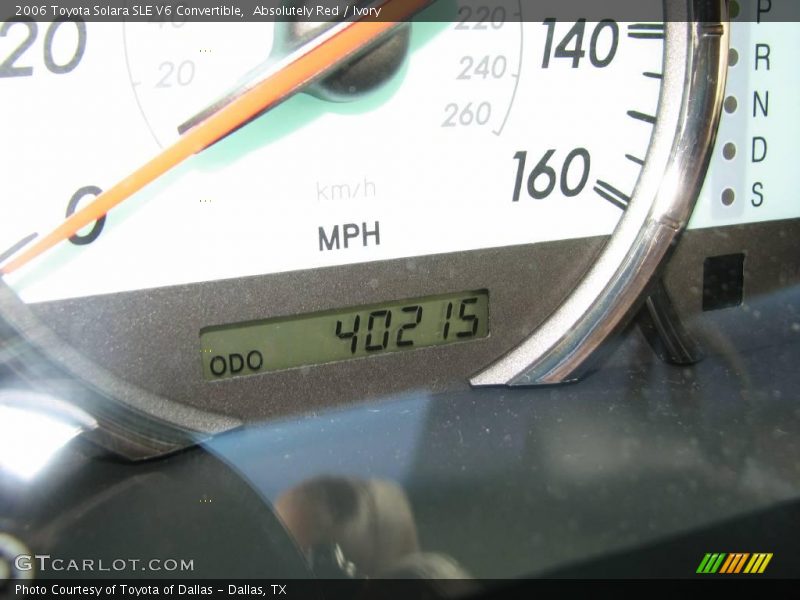 Absolutely Red / Ivory 2006 Toyota Solara SLE V6 Convertible