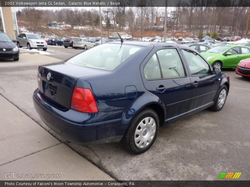Galactic Blue Metallic / Beige 2003 Volkswagen Jetta GL Sedan