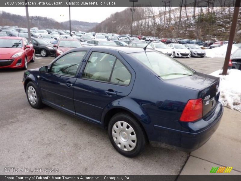 Galactic Blue Metallic / Beige 2003 Volkswagen Jetta GL Sedan