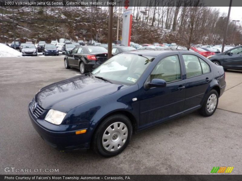 Galactic Blue Metallic / Beige 2003 Volkswagen Jetta GL Sedan