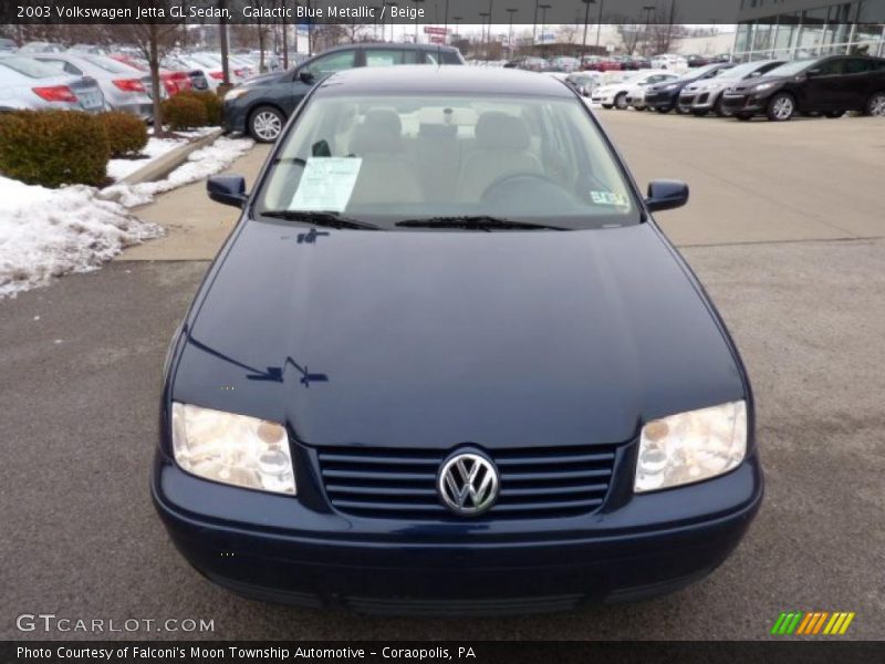 Galactic Blue Metallic / Beige 2003 Volkswagen Jetta GL Sedan