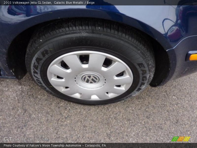 Galactic Blue Metallic / Beige 2003 Volkswagen Jetta GL Sedan