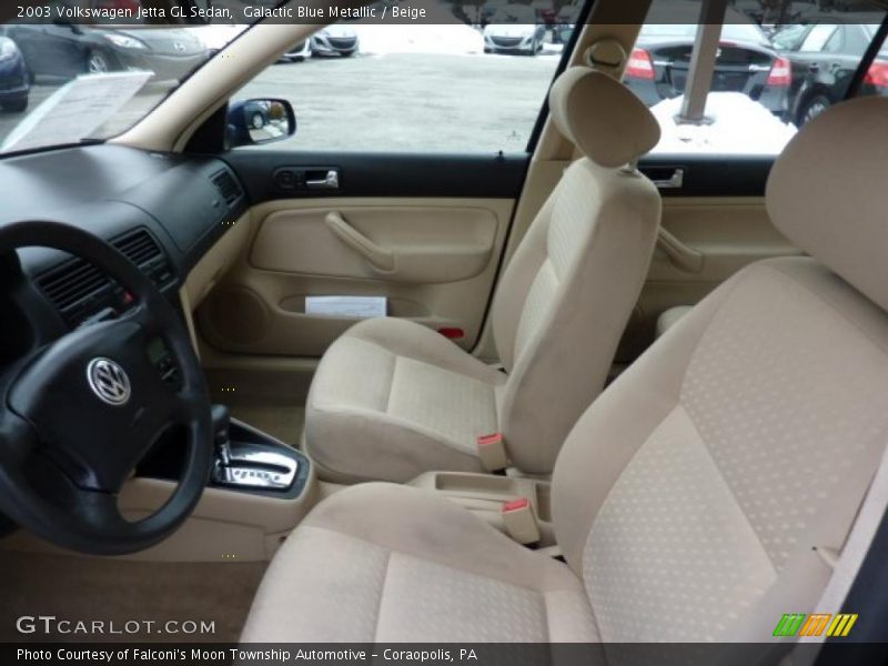 Galactic Blue Metallic / Beige 2003 Volkswagen Jetta GL Sedan