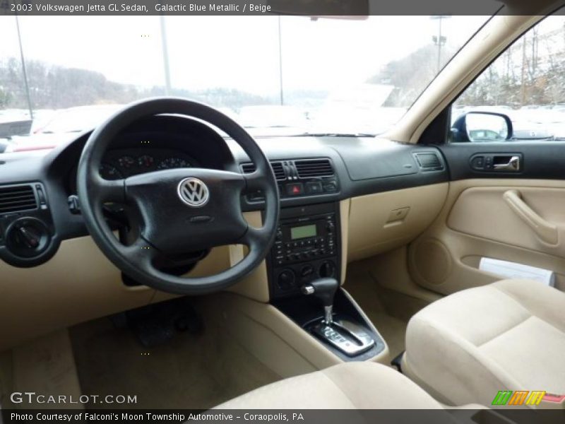 Galactic Blue Metallic / Beige 2003 Volkswagen Jetta GL Sedan