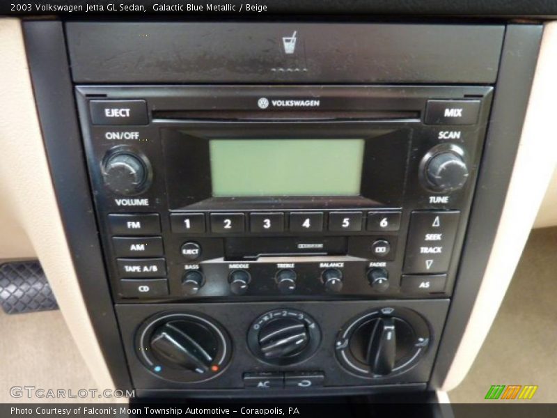 Galactic Blue Metallic / Beige 2003 Volkswagen Jetta GL Sedan