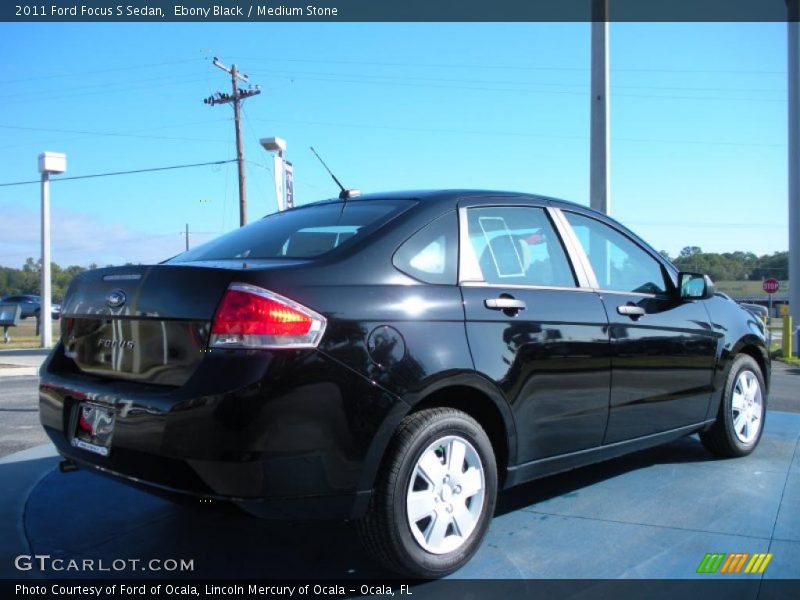 Ebony Black / Medium Stone 2011 Ford Focus S Sedan